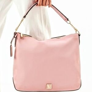 Nwt luxury VS dusty pink gold tone chain recycled vegan bag limited ed